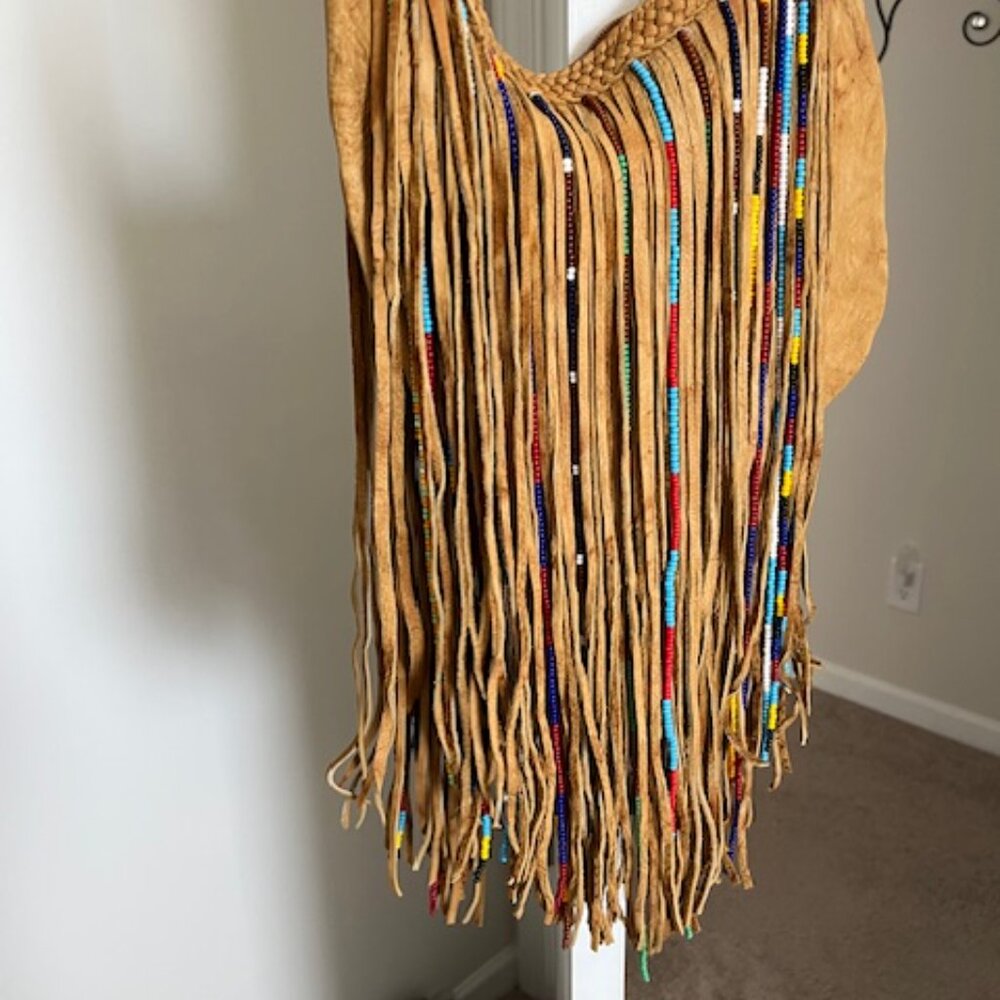 Kobler fringe beaded heavy bag